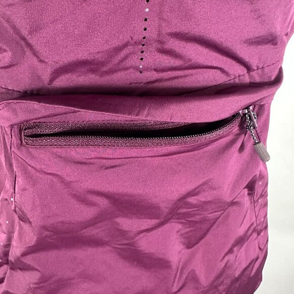 Lululemon Run For Cold Running Vest Plum Full Zip Size 6 Mock Neck - Picture 12 of 16